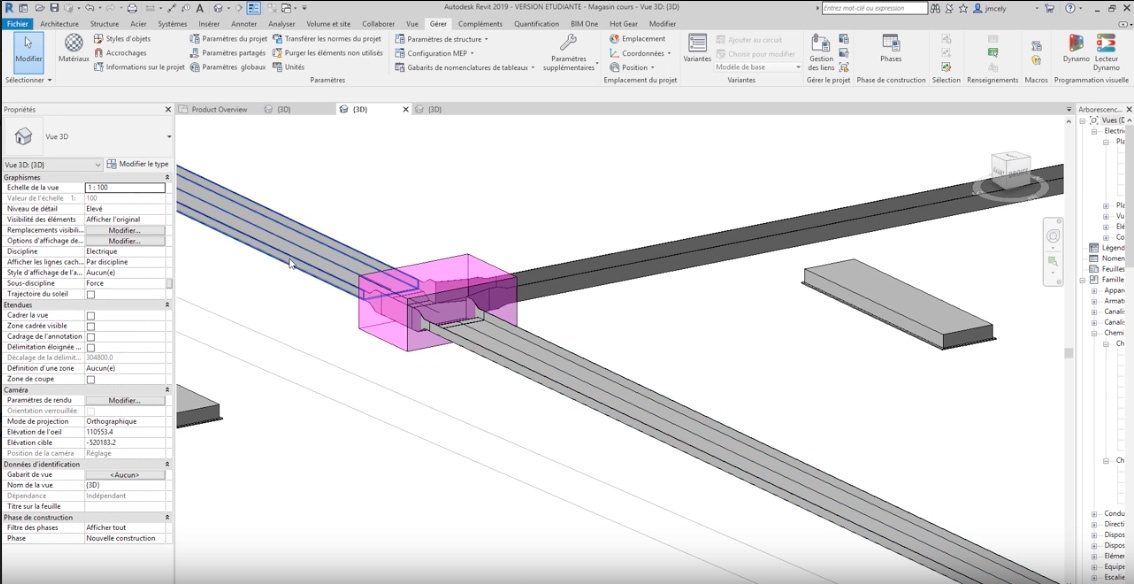 revit mep electricité f3df