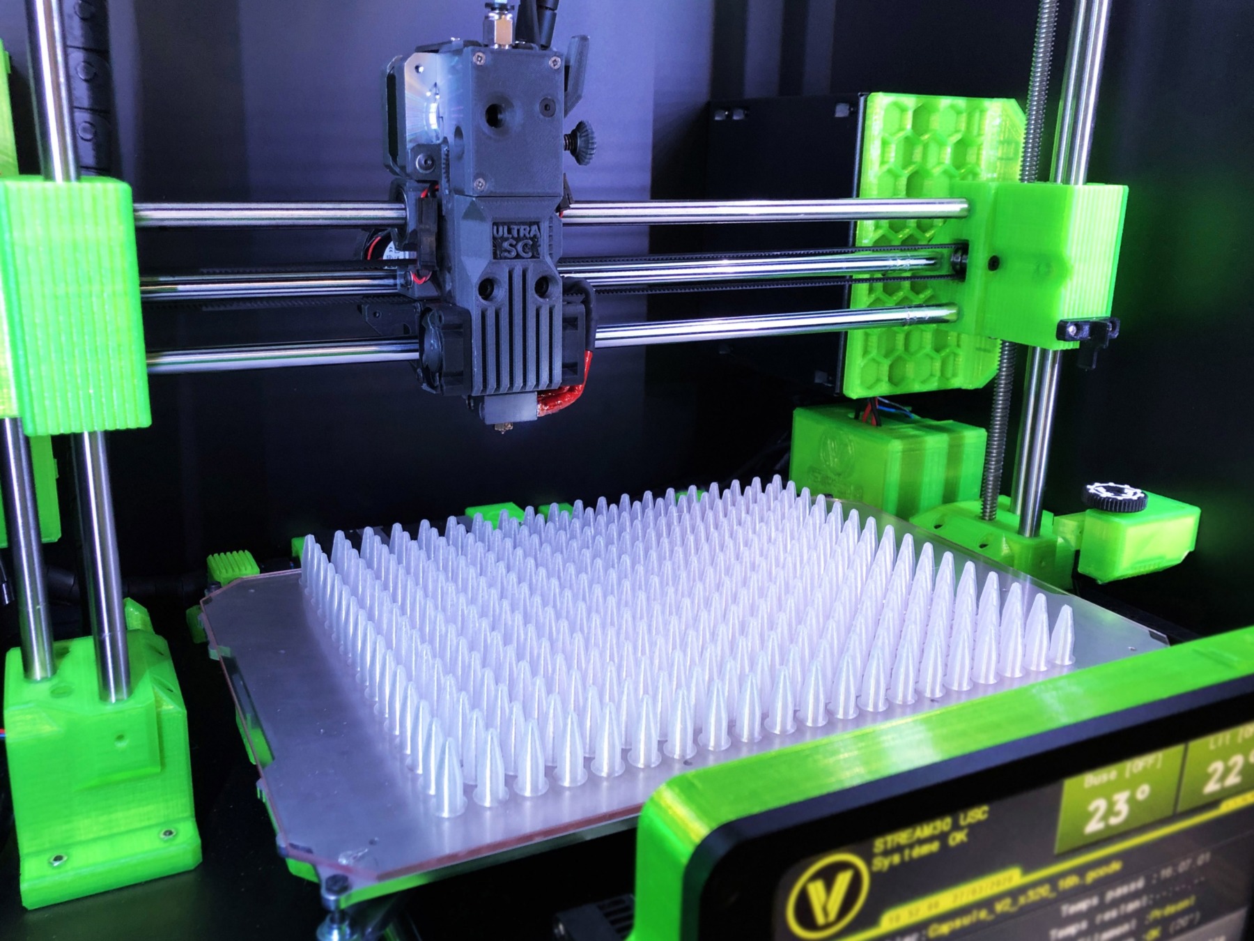 Eprouvettes produites en impression 3D FDM par Volumic 3D