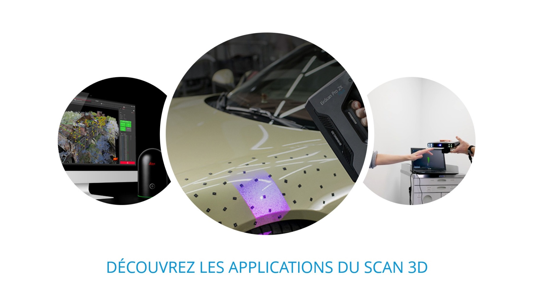 Visuel header scan 3D applications