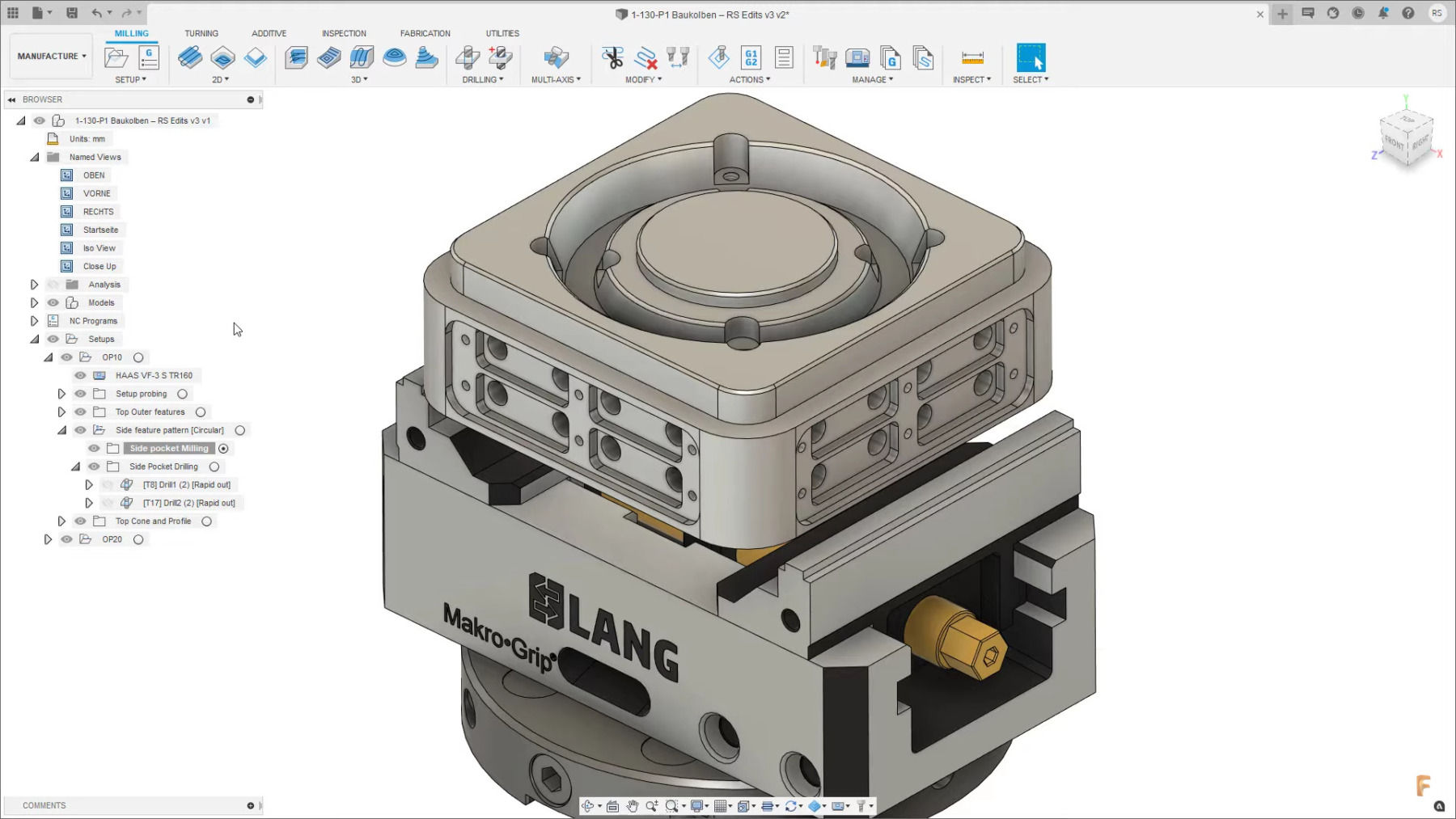 Tutoriel Fusion 360 CAM Pocket Recognition