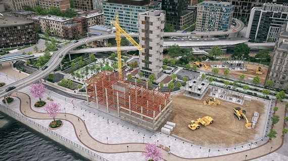 AEC BIM construction rendering.