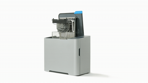 Accessoire d'imprimante 3D SLA (Form Wash L) en fonctionnement