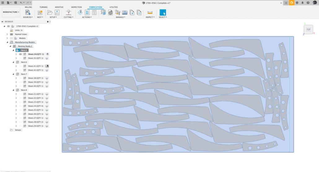 Utilisation de la fonctionnalité Nesting dans le logiciel Fusion 360 pour de l'usinage