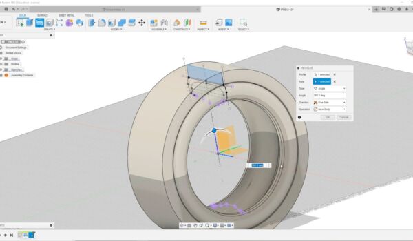 Modélisation d'un pneu avec Fusion 360