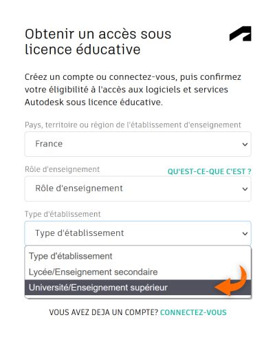 obtenir licence fusion 360 education etape 2